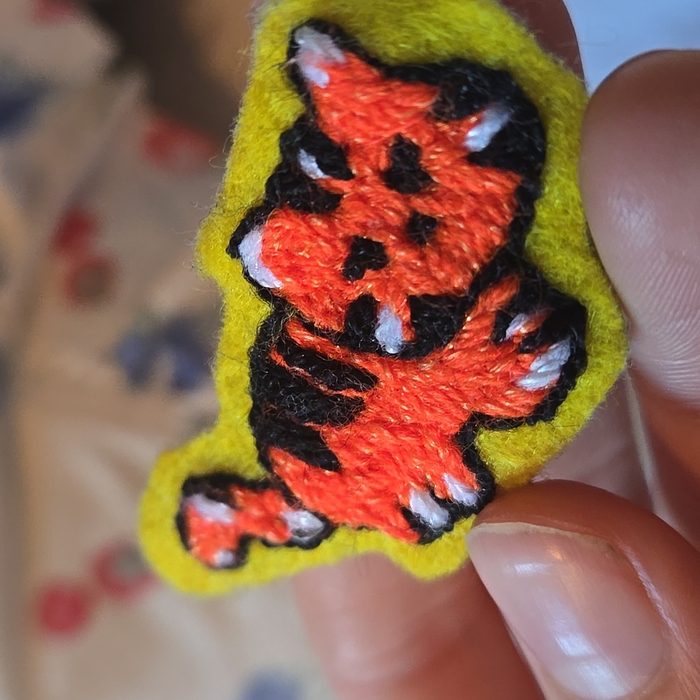 Tiger Pin Handmade - Picture 5 of 5
